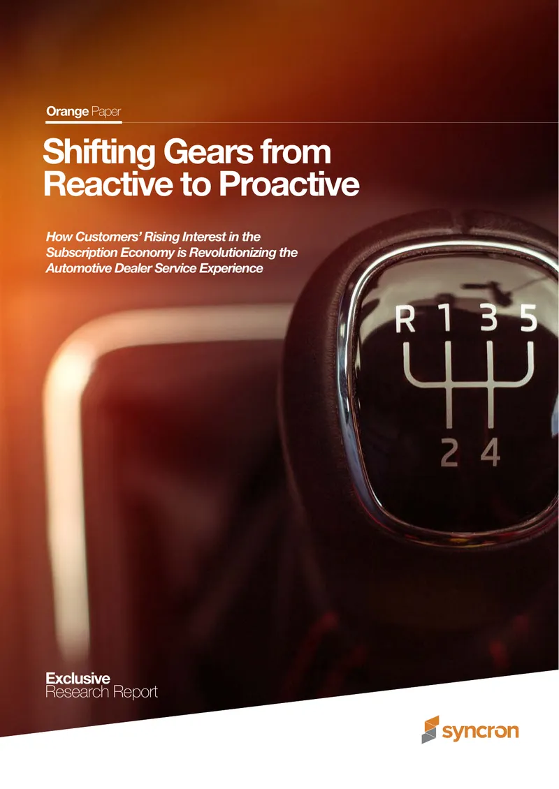 Impact of Subscription Economy on Automotive Dealer Services