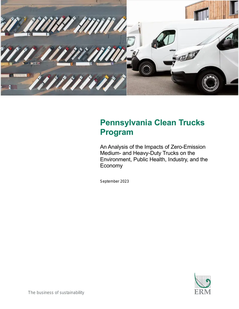 Analysis of Zero-Emission Truck Impacts in Pennsylvania