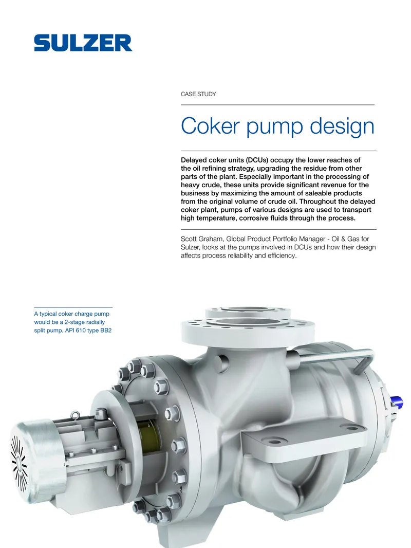 Coker Pump Design Case Study