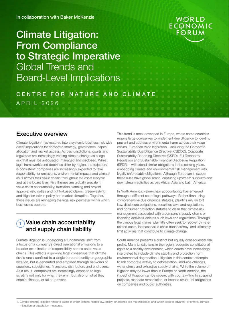 Climate Litigation Trends and Corporate Implications