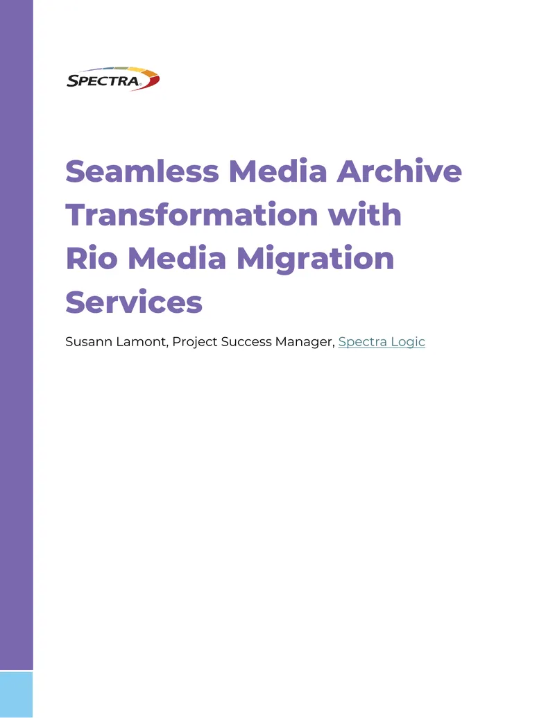 Seamless Media Archive Transformation with Rio Media Migration Services