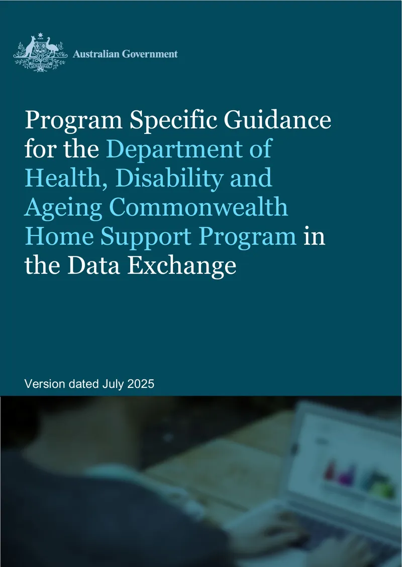 Program Specific Guidance for Commonwealth Home Support Program