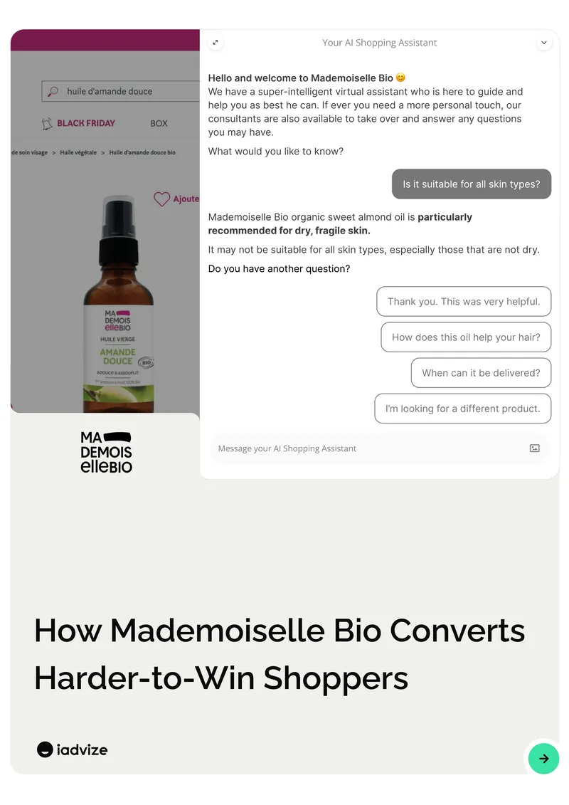 AI Shopping Assistant Implementation at Mademoiselle Bio