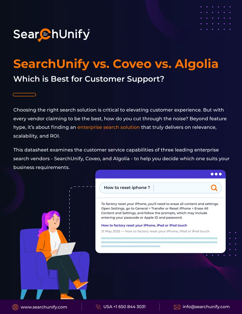 Enterprise Search Solution Comparison Datasheet