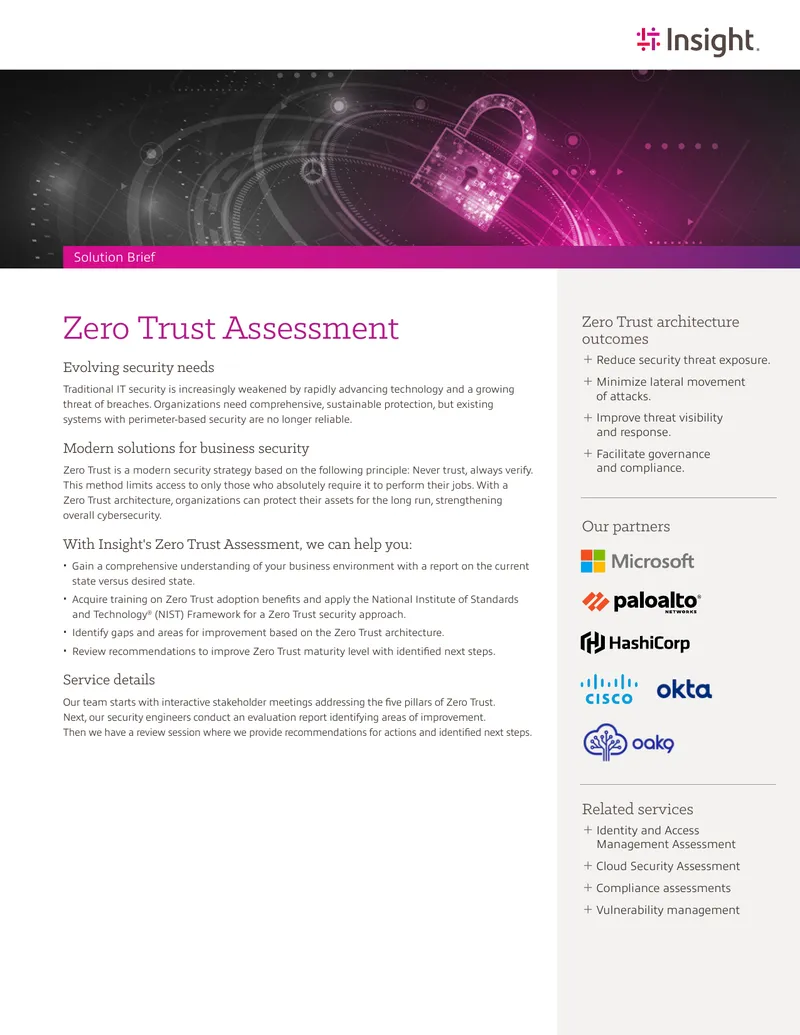 Zero Trust Assessment Solution Brief preview page 1