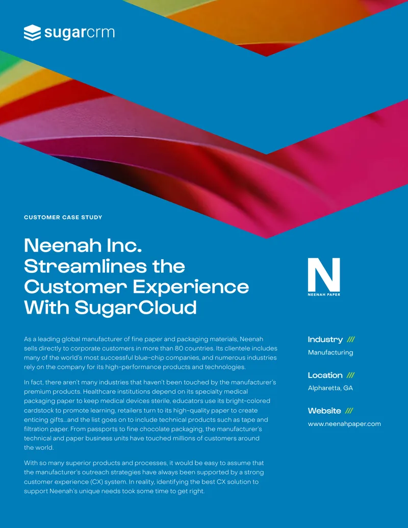 Neenah Inc. Customer Experience Transformation Case Study