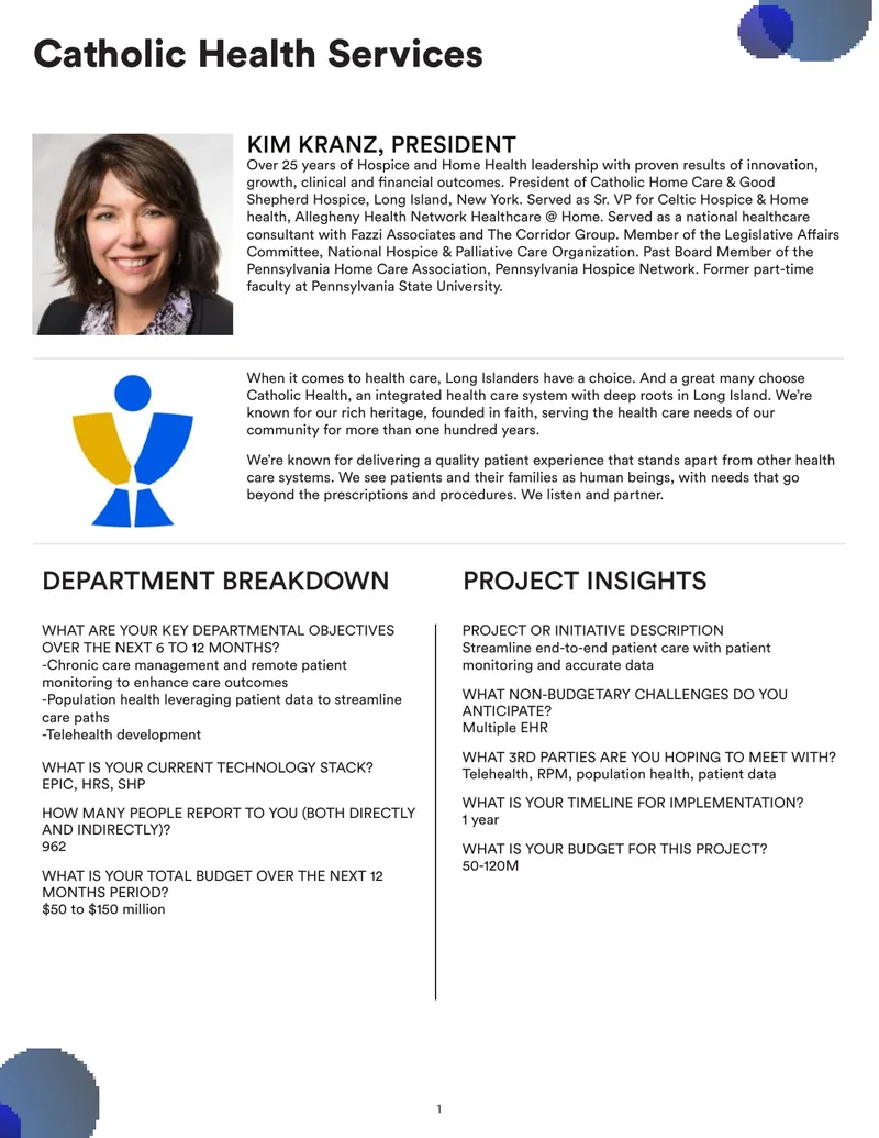 Healthcare Leadership and Strategic Objectives Overview