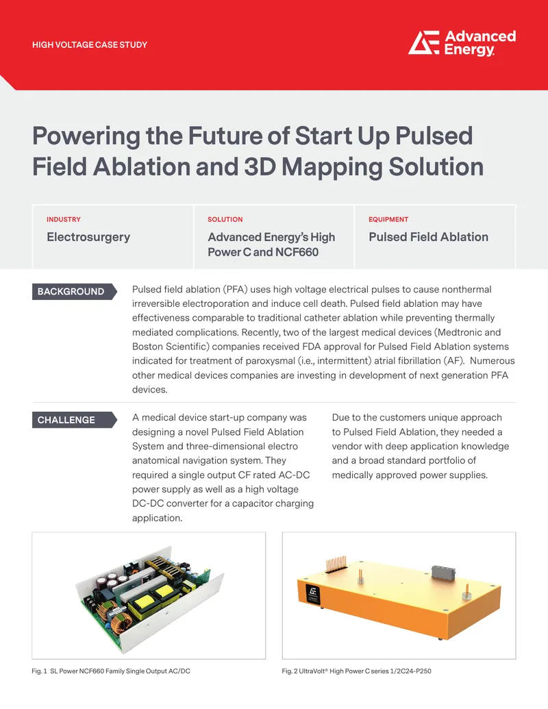 Pulsed Field Ablation Power Supply Case Study