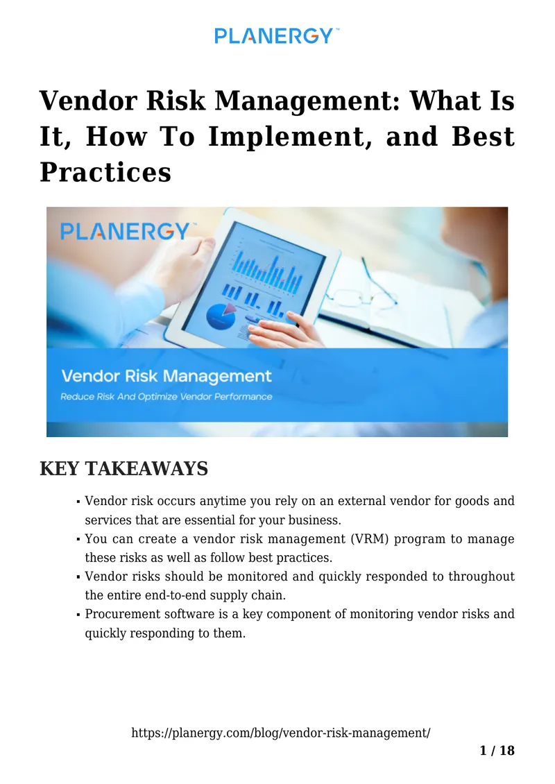 Vendor Risk Management Implementation Guide