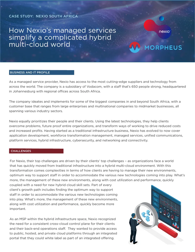 Nexio South Africa Managed Services Case Study