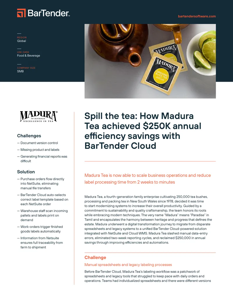 Madura Tea Digital Transformation Case Study