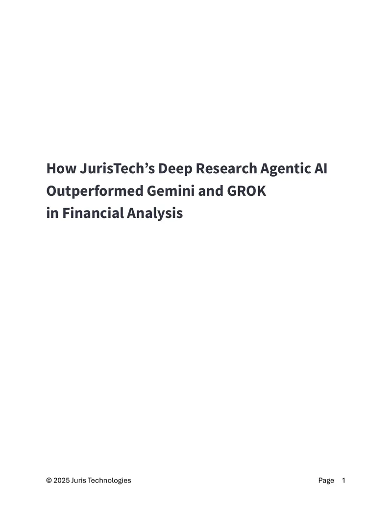 Analysis of JurisTech’s AI Performance in Financial Analysis