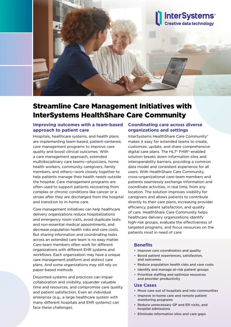 InterSystems HealthShare Care Community Overview