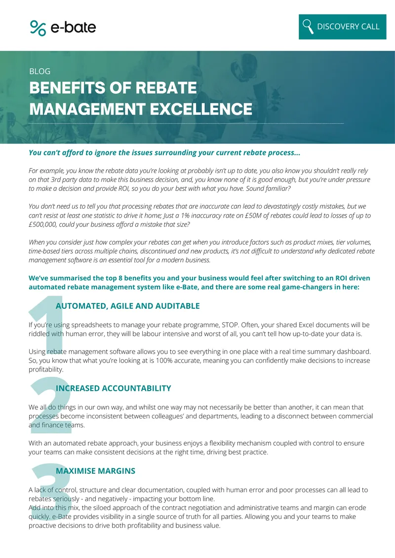Automated Rebate Management System Benefits