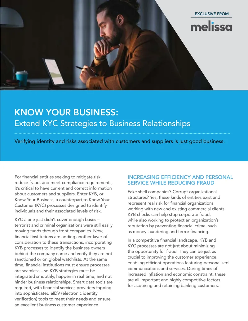 Extending KYC Strategies with KYB Processes