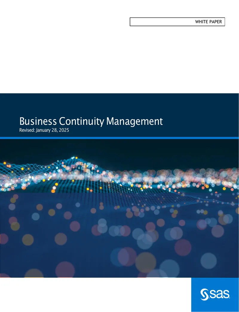 Business Continuity Management White Paper