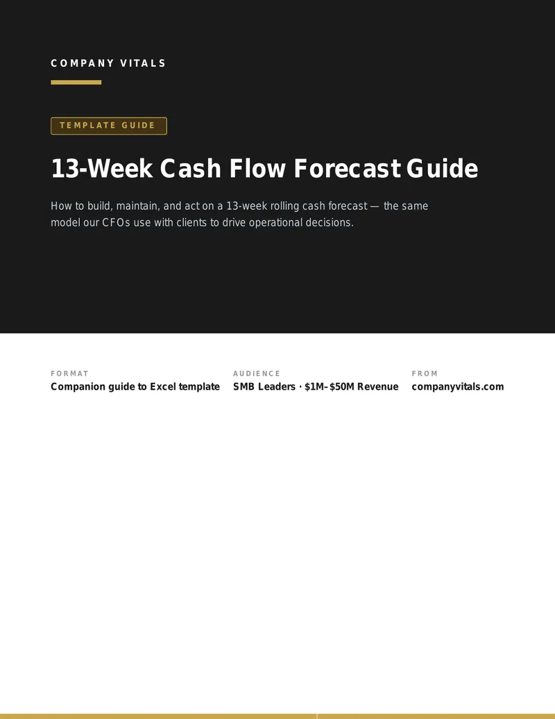 13-Week Cash Flow Forecast Guide