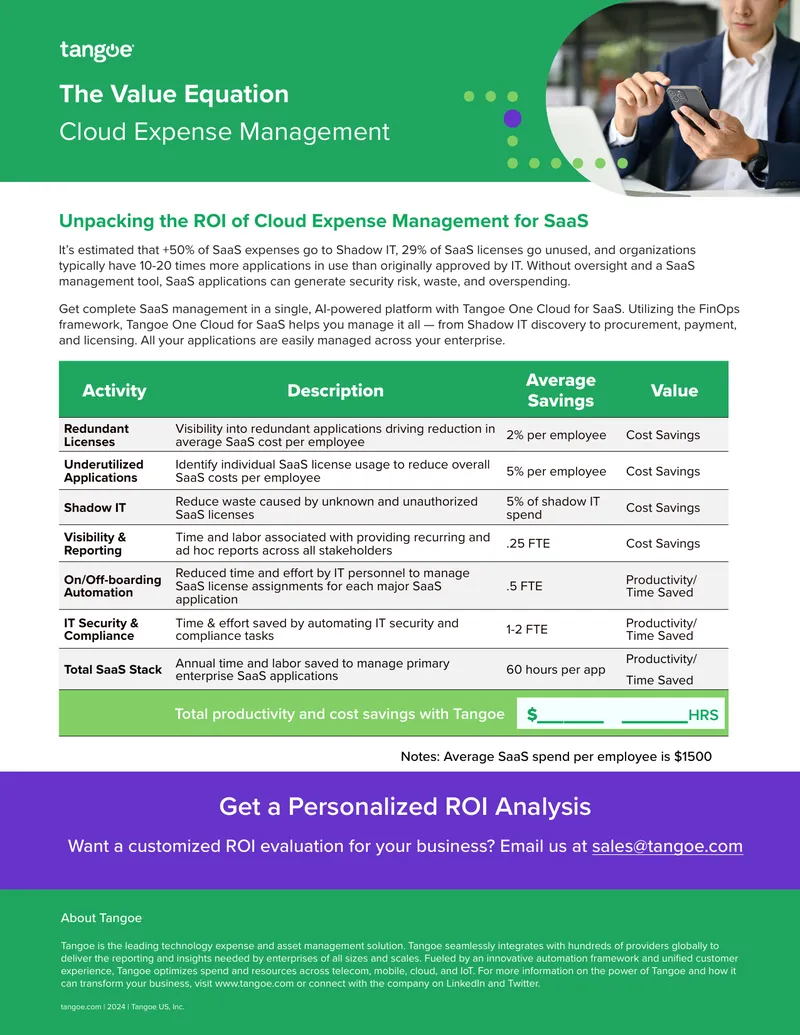 Cloud Expense Management ROI Analysis for SaaS