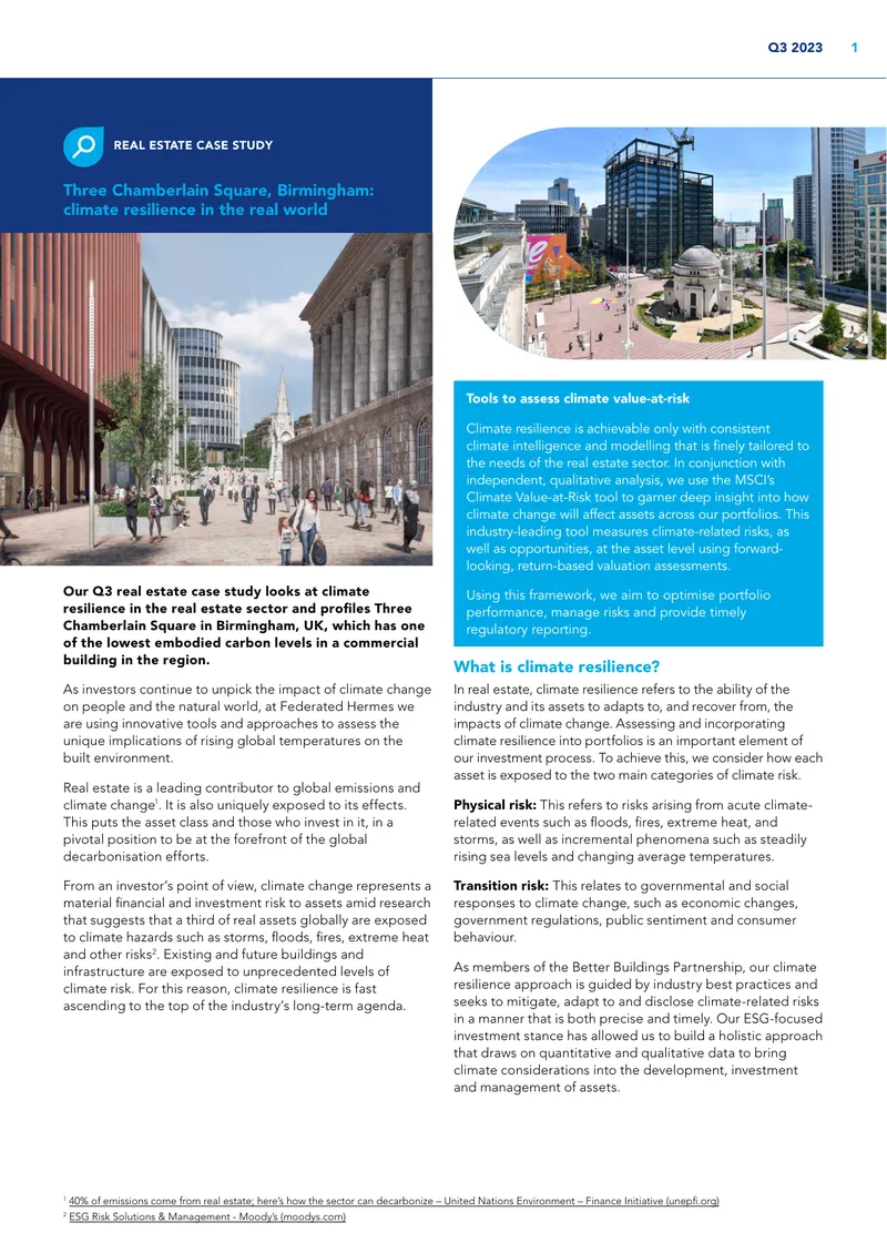 Climate Resilience in Real Estate Case Study