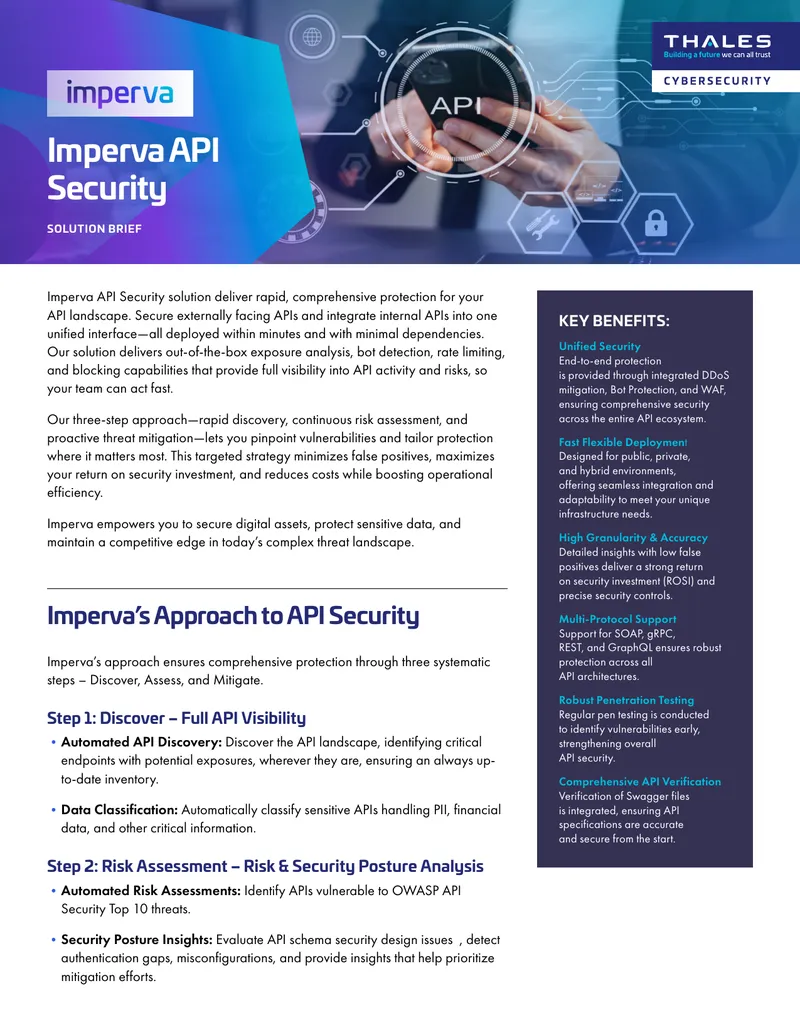 Imperva API Security Solution Overview