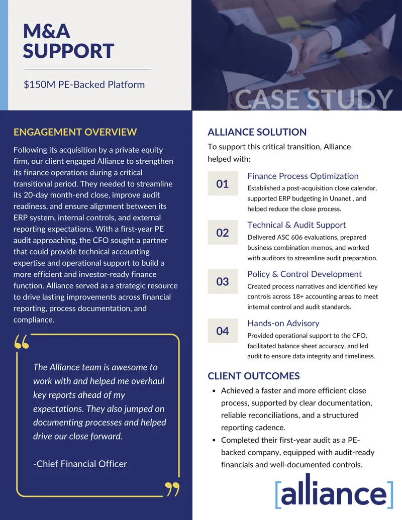 Finance Operations Optimization Case Study