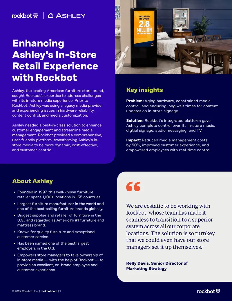 Enhancing In-Store Retail Experience with Rockbot