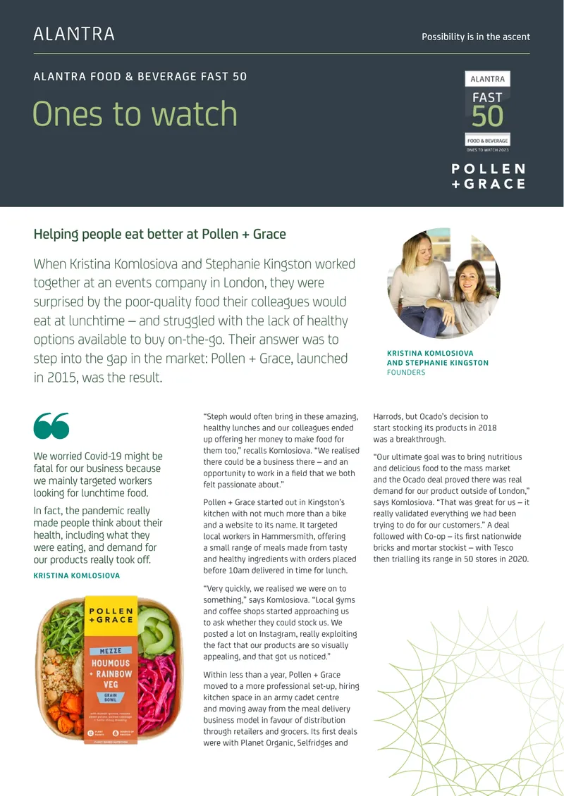 Pollen + Grace Business Growth Case Study