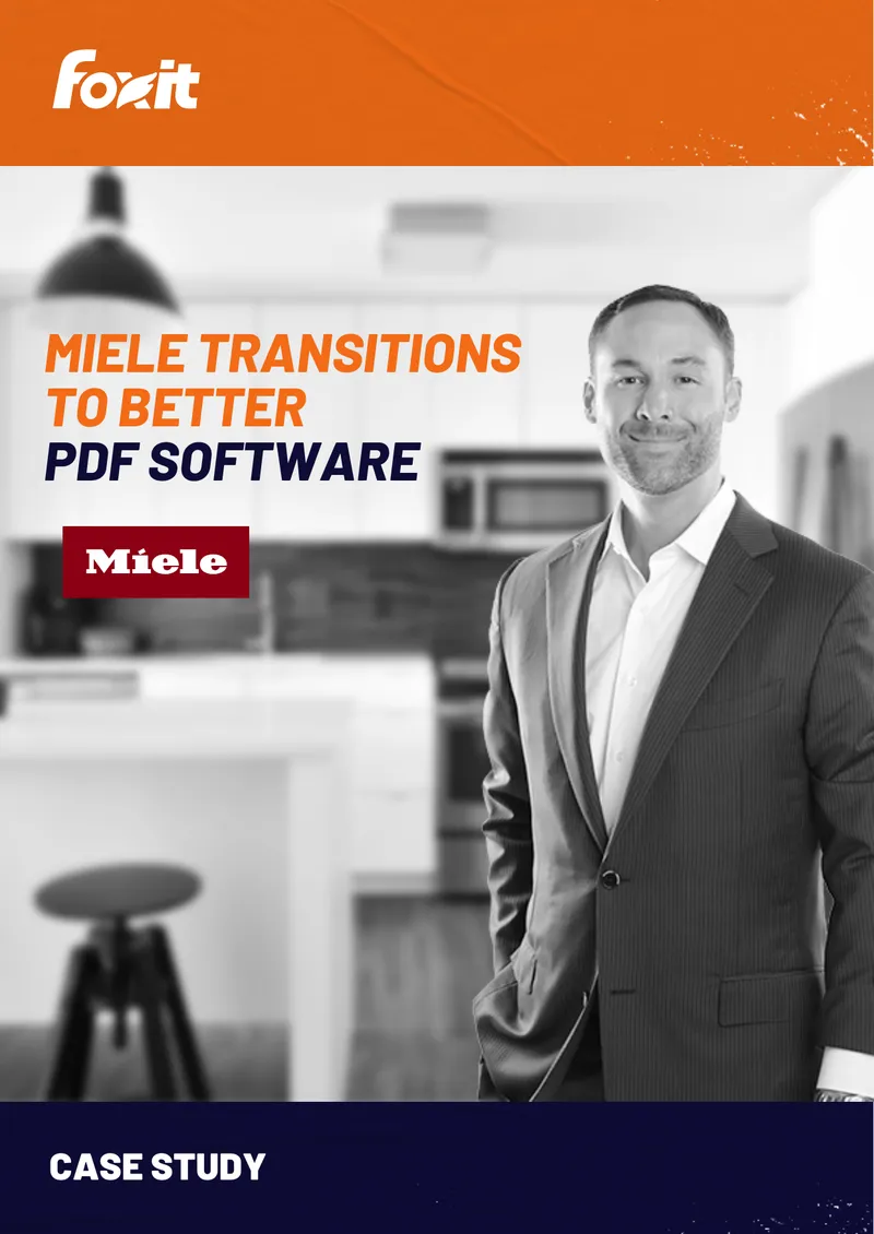 Miele Transitions to Foxit PDF Software