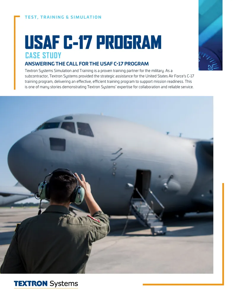 USAF C-17 Program Training Case Study