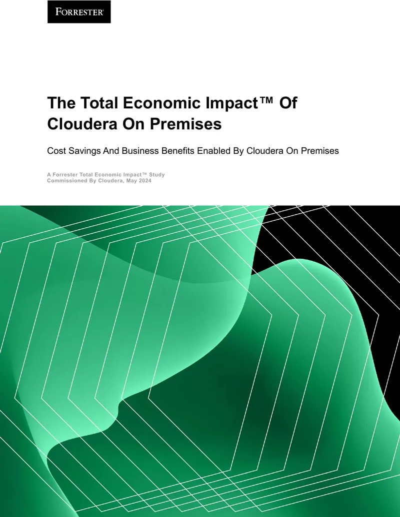 Total Economic Impact of Cloudera On Premises
