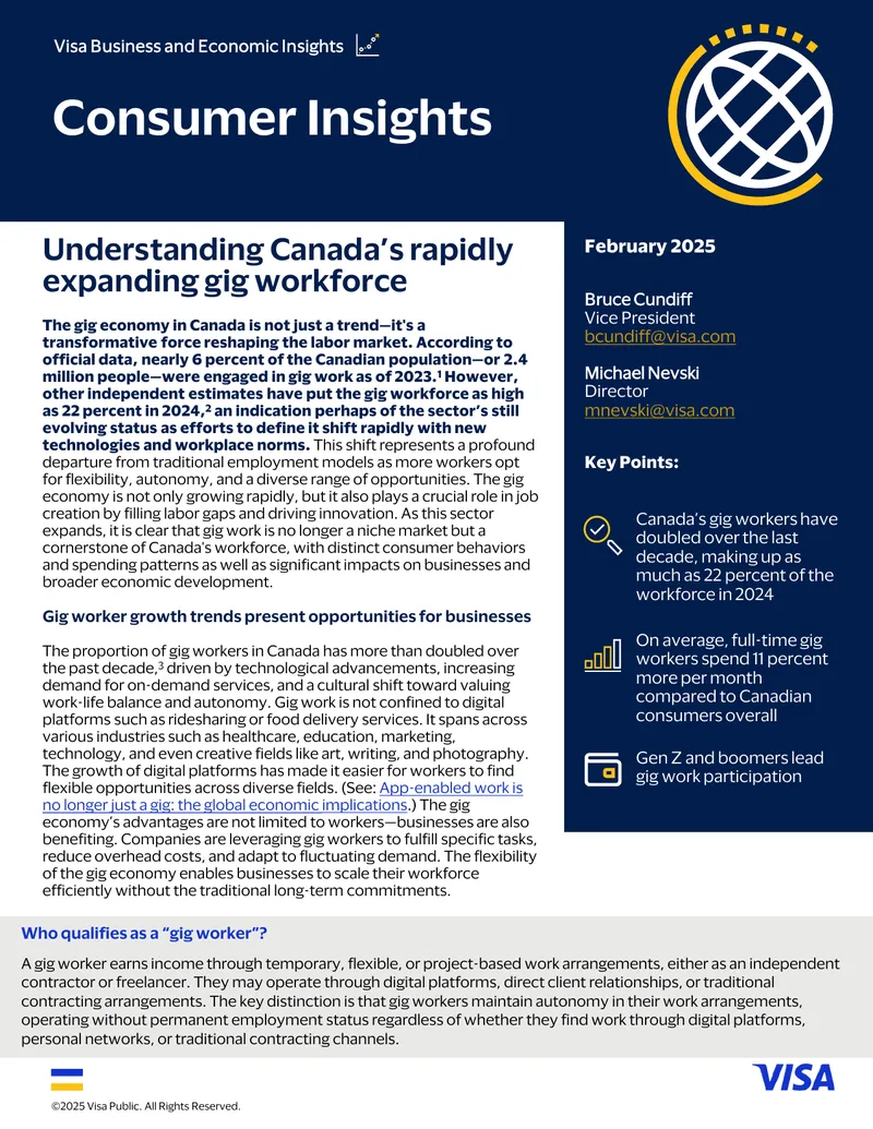 Understanding Canada's Expanding Gig Workforce