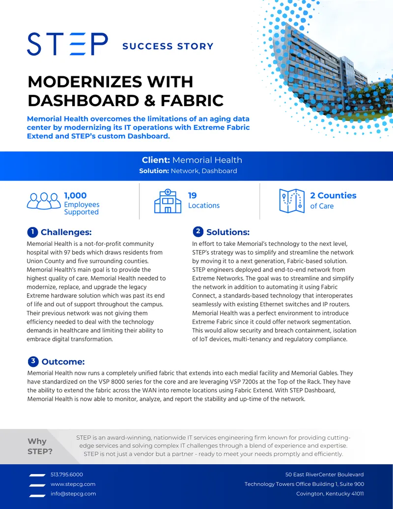 Memorial Health IT Operations Modernization Case Study