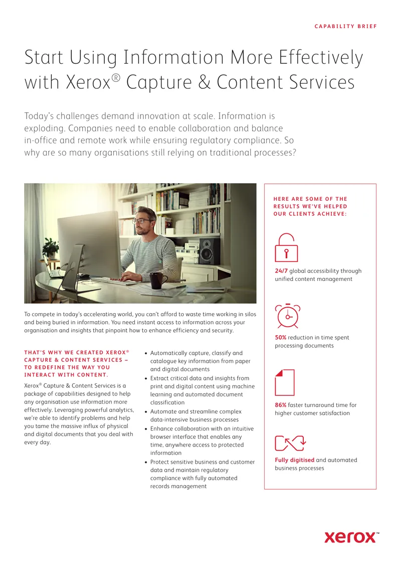 Xerox Capture and Content Services Overview