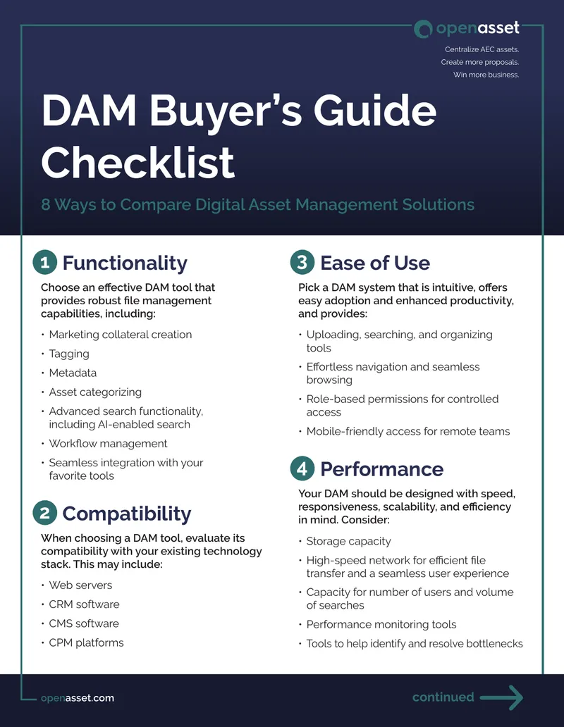 Digital Asset Management Buyer’s Guide Checklist