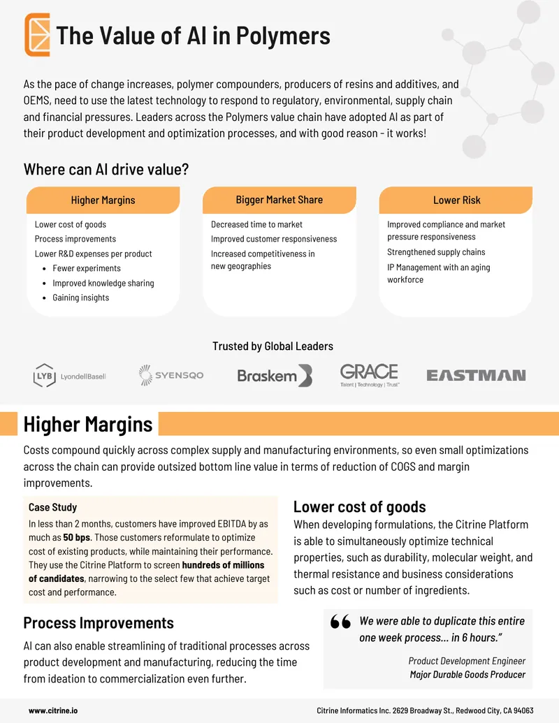 The Value of AI in Polymers