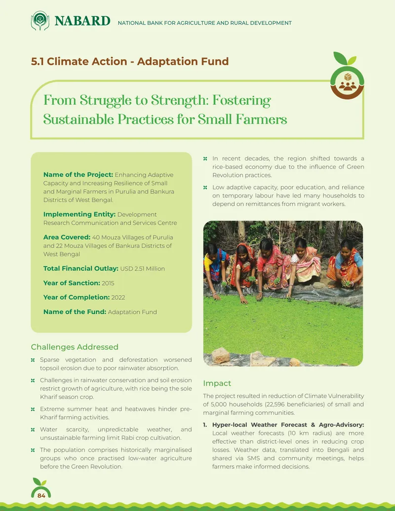 Enhancing Adaptive Capacity for Small Farmers