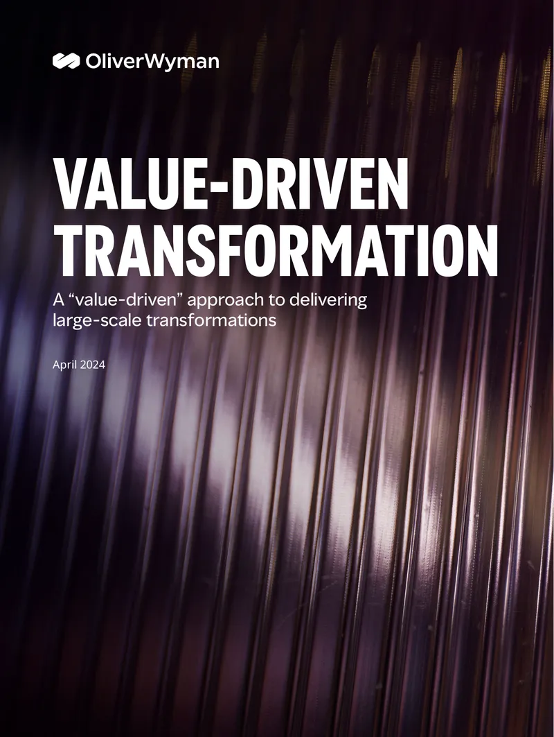 Value-Driven Transformation in Financial Services