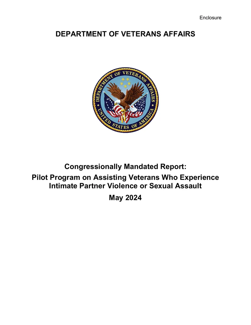 Pilot Program for Assisting Veterans Experiencing IPV or SA preview page 1