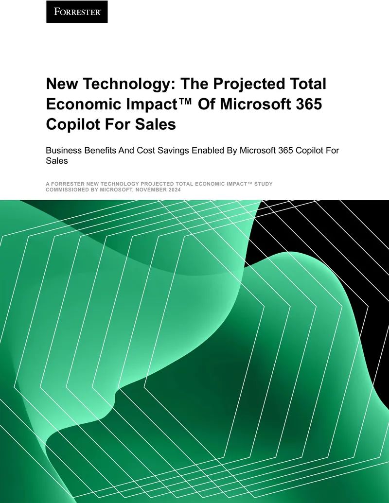Projected Economic Impact of Microsoft 365 Copilot for Sales
