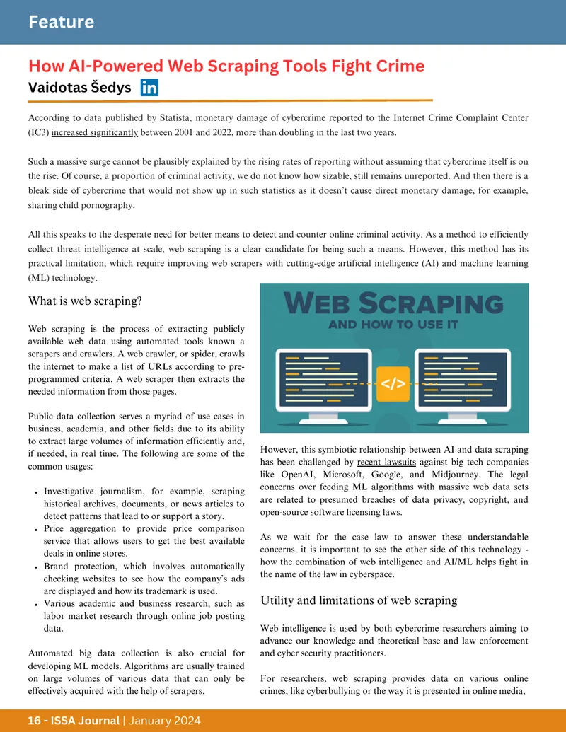AI-Powered Web Scraping Tools for Crime Prevention