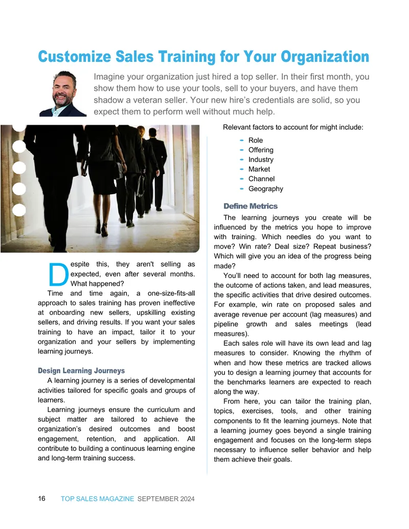Customize Sales Training for Your Organization
