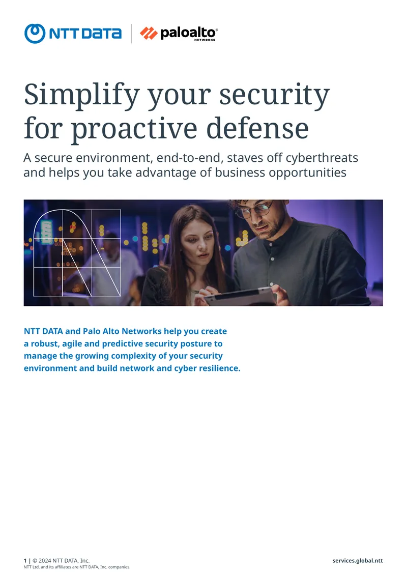 Security Solutions Partnership between NTT DATA and Palo Alto Networks