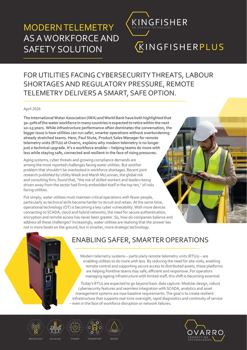 Modern Telemetry as a Workforce and Safety Solution