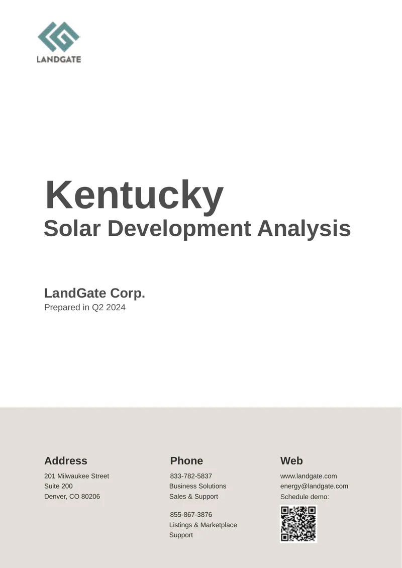 Kentucky Solar Development Analysis Report