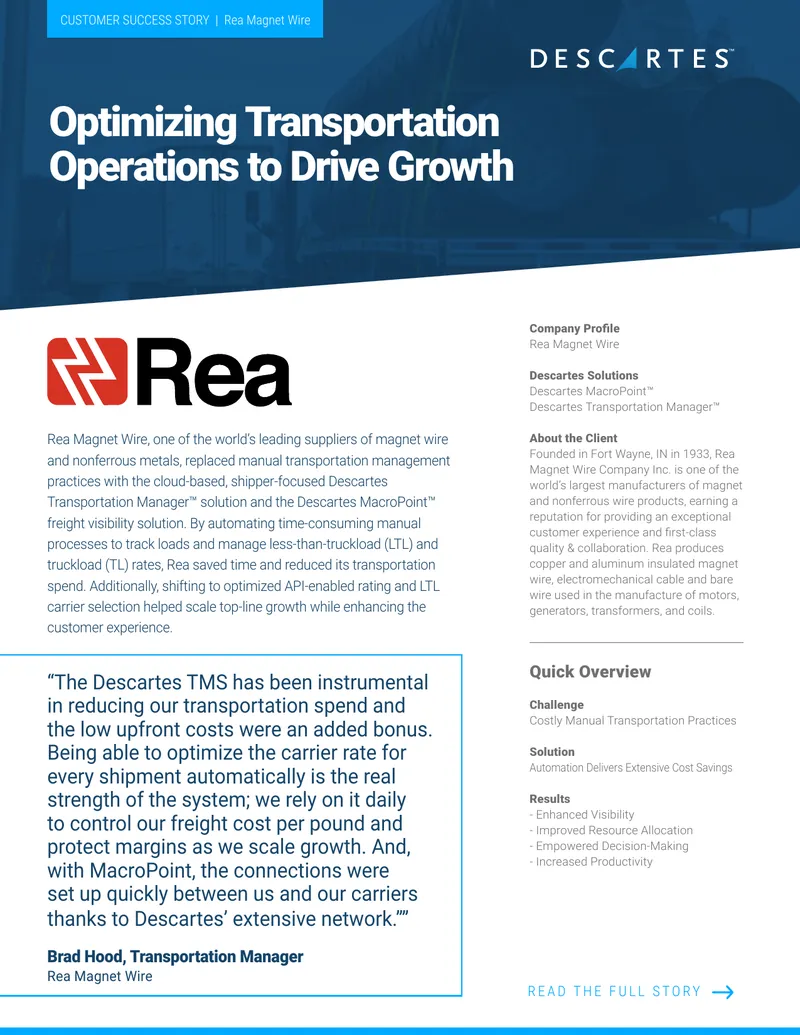 Optimizing Transportation Operations for Growth