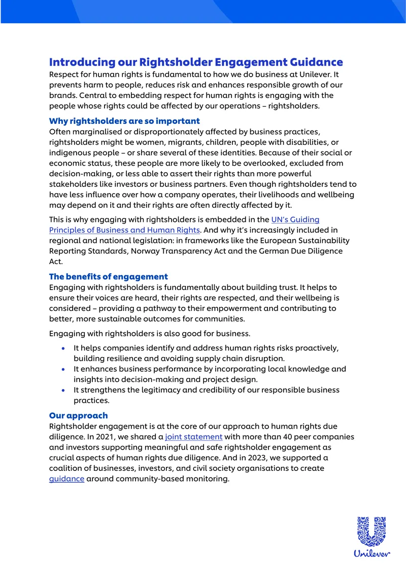 Rightsholder Engagement Guidance Document