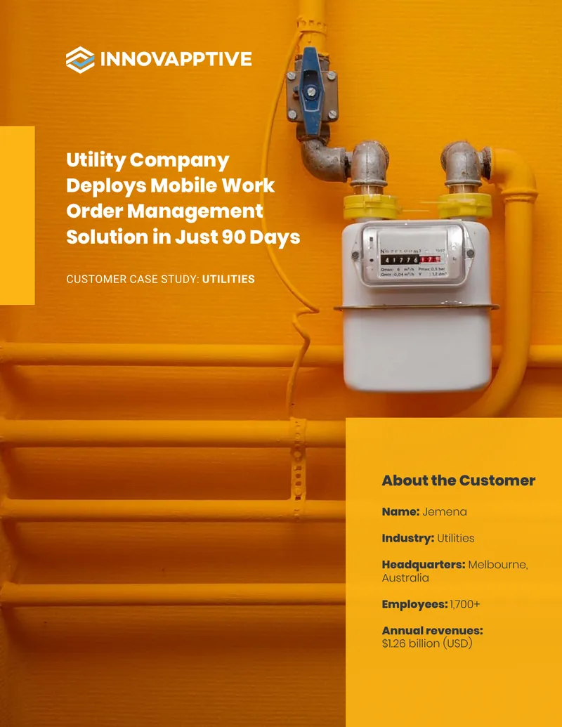 Jemena Mobile Work Order Management Case Study
