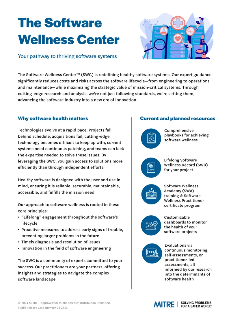 Software Wellness Center Services Overview