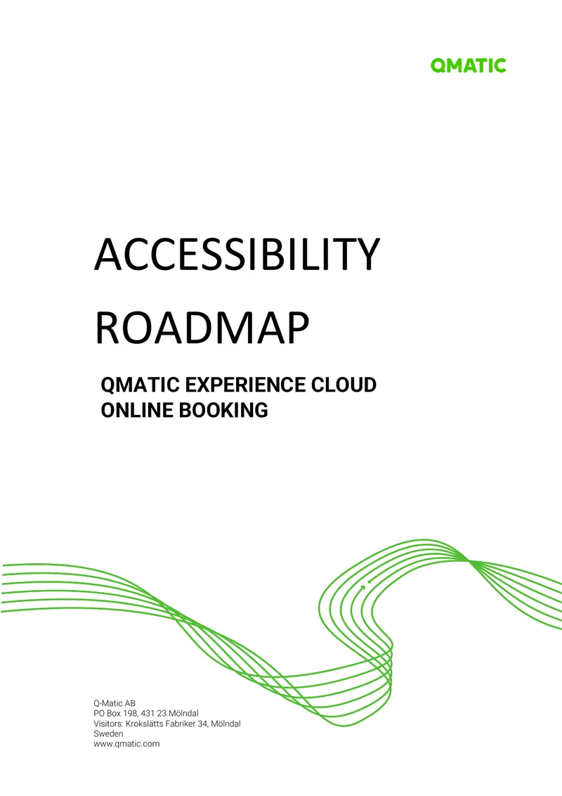 Accessibility Fixes Roadmap for Online Booking Application