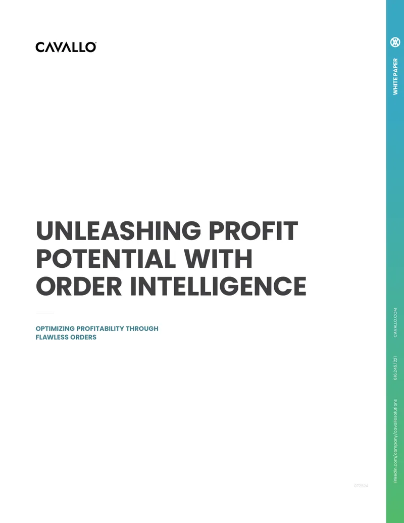 Optimizing Profitability Through Order Intelligence